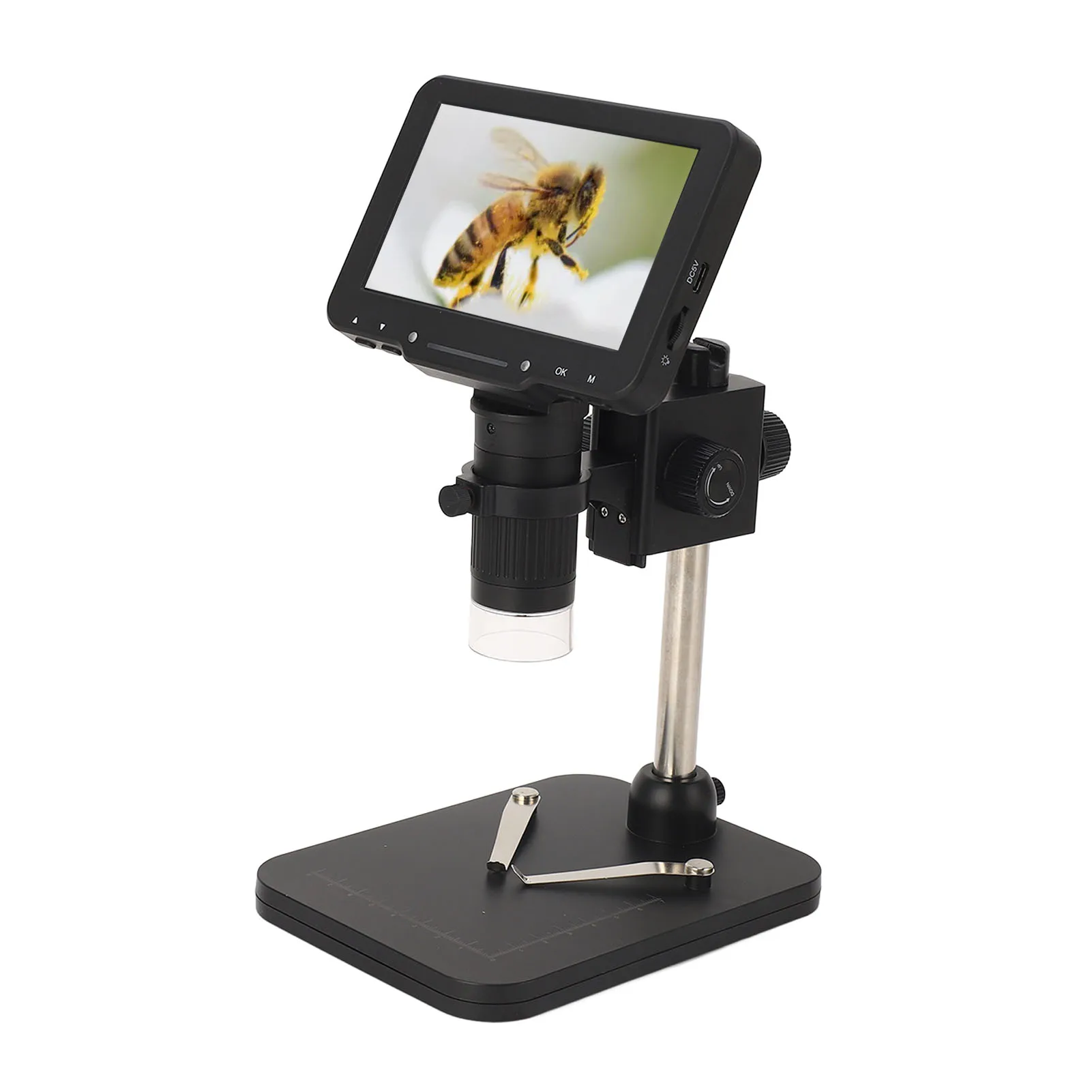 Цифровой электронный микроскоп 5in IPS экран 1080P HD монета лупа пайка USB камера 10X ‑