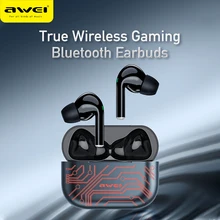 AWEI T29 Pro RGB Game TWS Bluetooth Earphones In-ear Touch Control Waterproof IP67 Type-C Quick Charge With Microphone For Phone