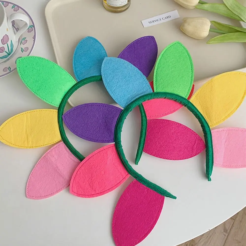 

Sunflower Color Hairband Cute Funny Children Girl Headband Adult Photo Props Birthday Holiday Headdress Party Hat