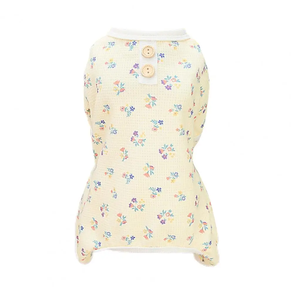 

Cozy Pet Jumpsuit Pretty Dog Jumpsuit Breathable Four-legged Spring Summer Puppy Jammies Play
