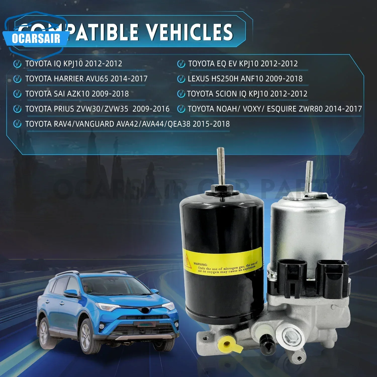 1 шт. насос усилителя тормозов в сборе 47070-47060 47070-47050 для TOYOTA EQ EV KPJ10 2012-2012