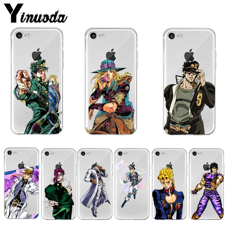 

Anime JoJos Bizarre Adventure Soft Phone Case For iPhone 11 6 6s 7 8 Plus 11 Pro XS Max XR SE 2020 funda Cover Cellphones