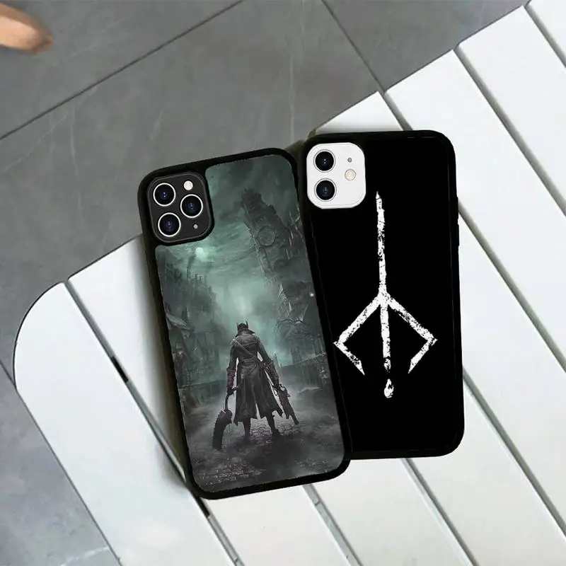 

Game Bloodborne Phone Case Silicone PC+TPU Case for iPhone 11 12 13 Pro Max 8 7 6 Plus X SE XR Hard Fundas