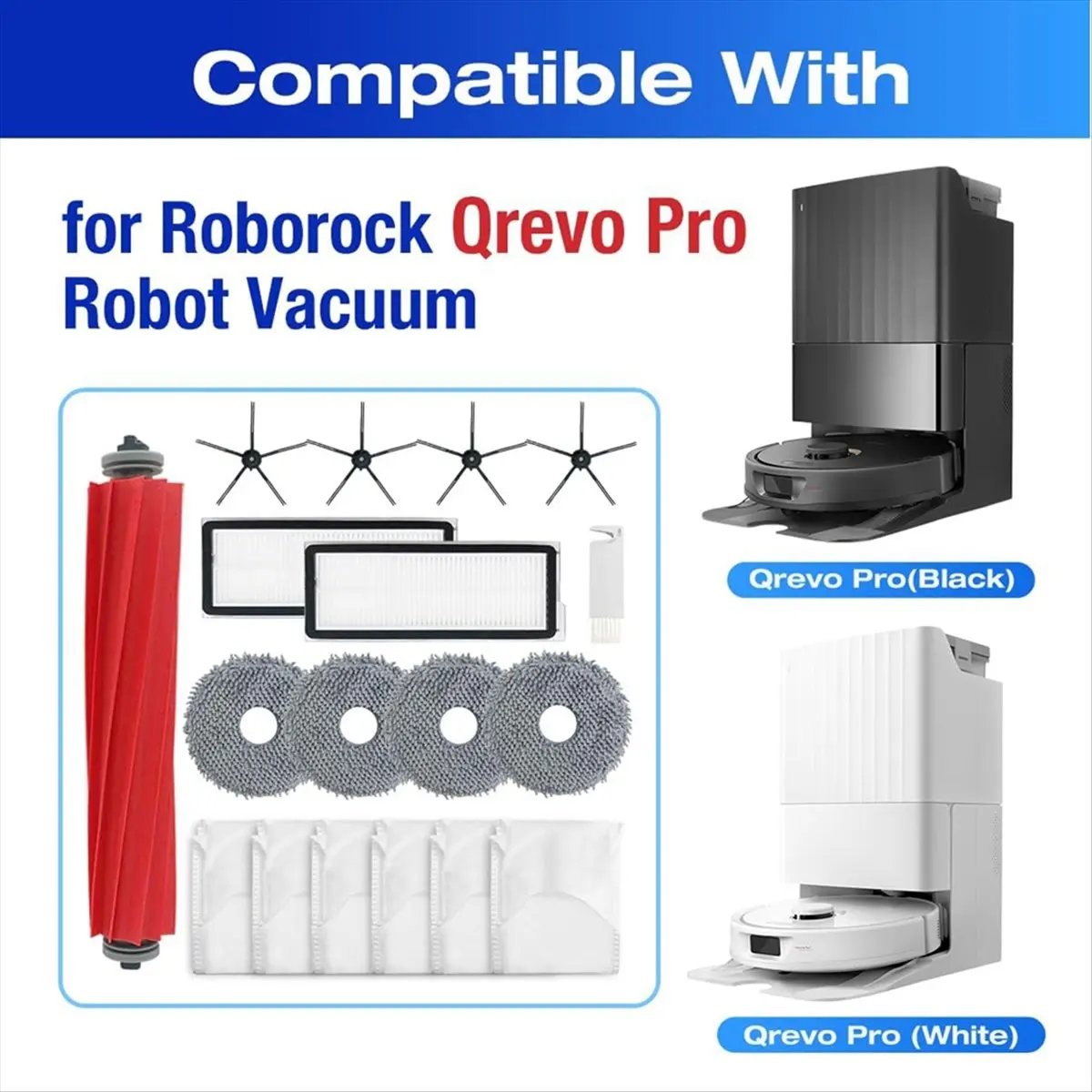 Фото Запасные части ABGU для робота-пылесоса Qrevo Pro, Q Maxv, Qrevo S. Аксессуары. №4
