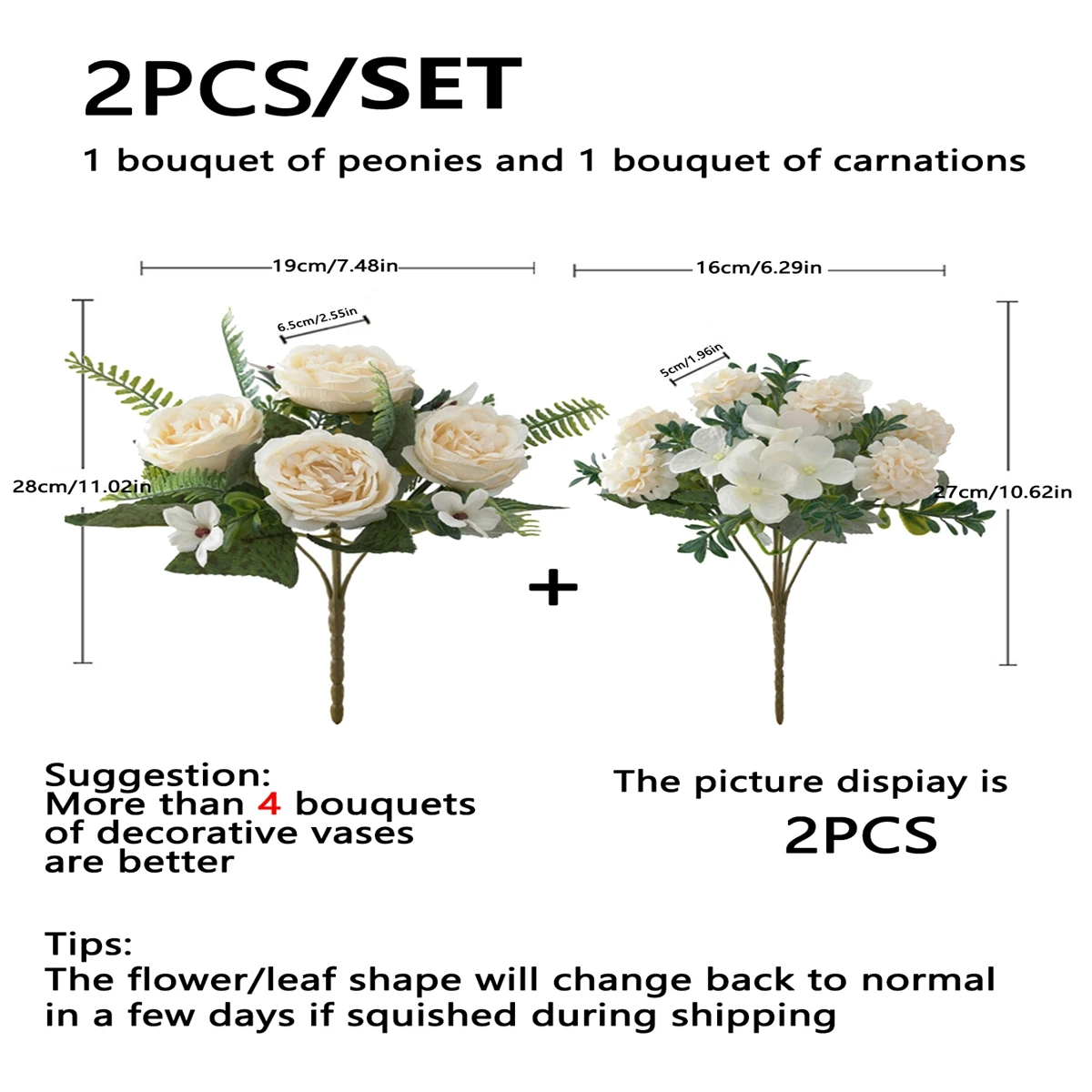 Искусственные Шелковые Цветы-пионы Букет Хризантем На Рождество Свадьбу