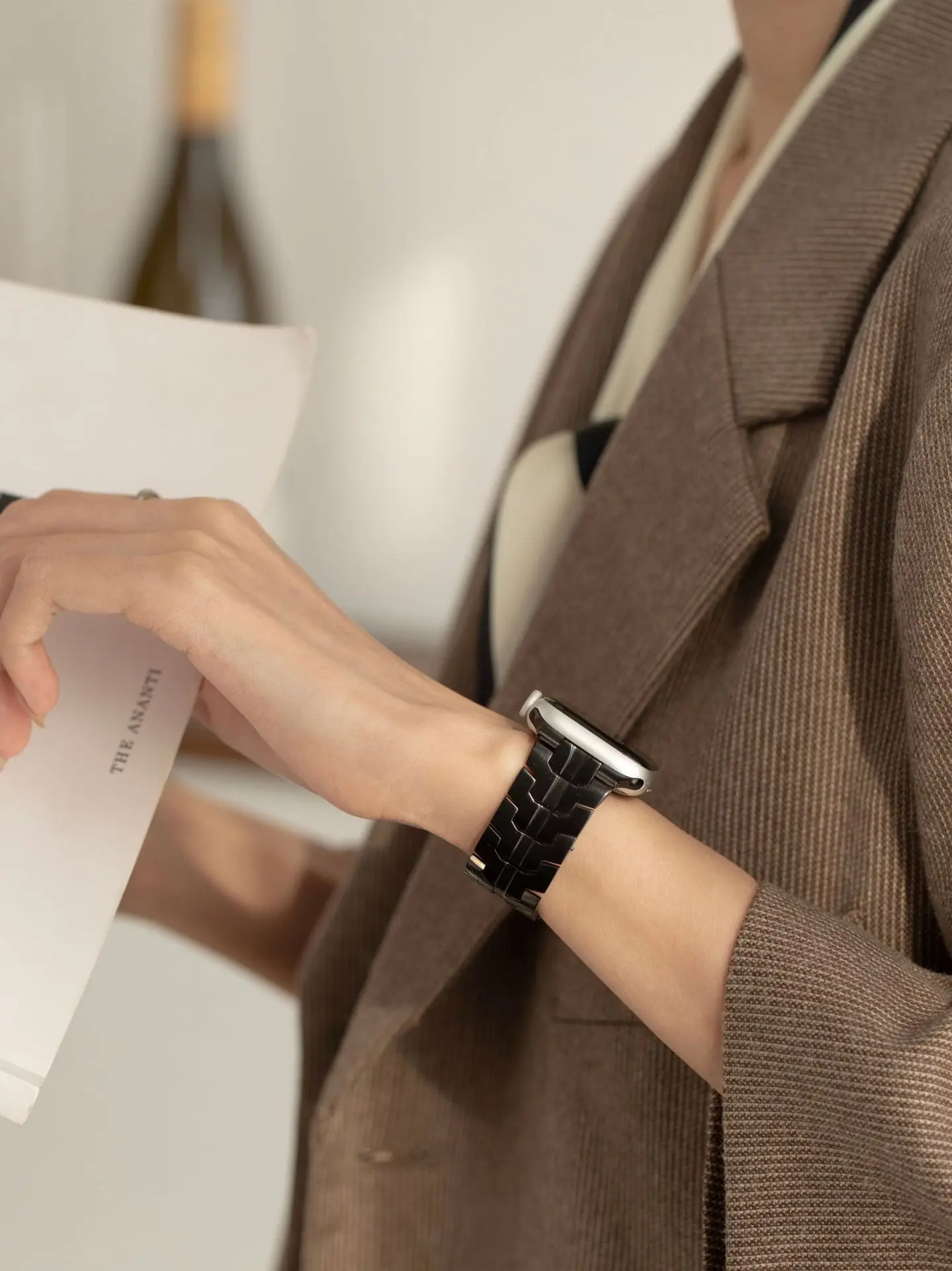 Stainless Steel strap For Apple Watch series 7 band 41mm 45mm business Metal strap for iwatch 6 5 4 3 2 1 SE 44mm 40mm Correa