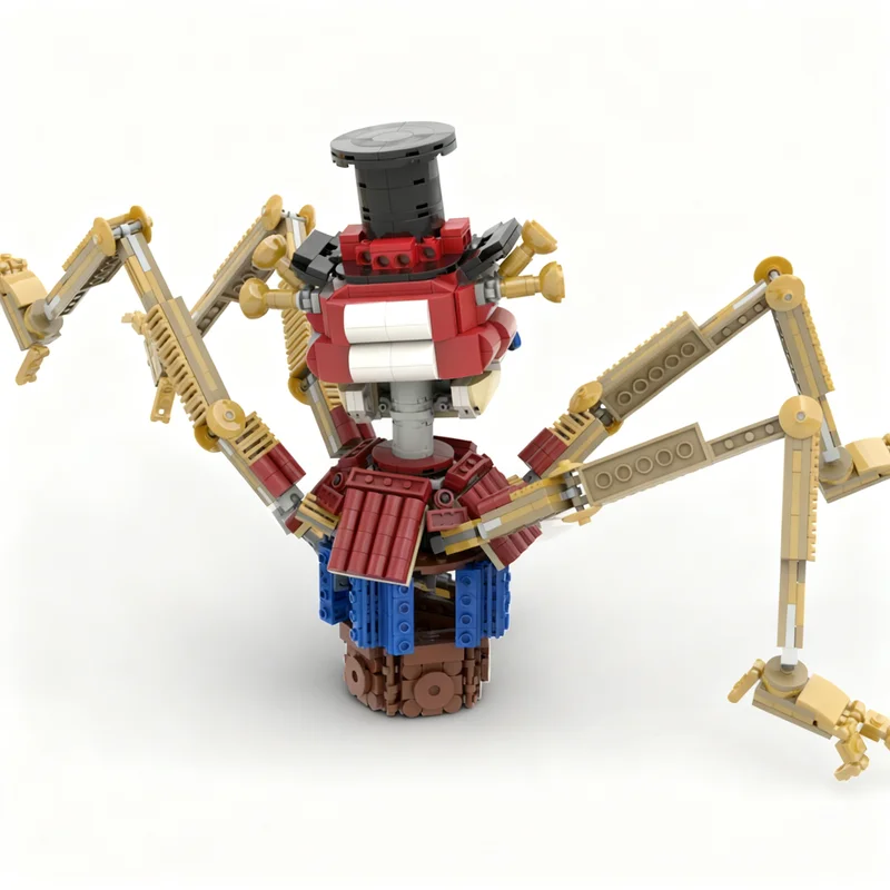 Фото Набор для сборки конструктора MOC Fnaf Secret Mimic Bigtop Games Display Challenge (1065 деталей) – коллекционная модель, подарок №3
