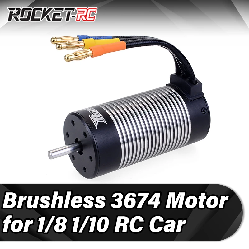 

Rocket 3674 Waterproof Brushless Motor 2250KV 1900KV 1580KV for 1/8 1/10 RC Car Drift Racing Truck Traxxas WLtoys Upgrade Part