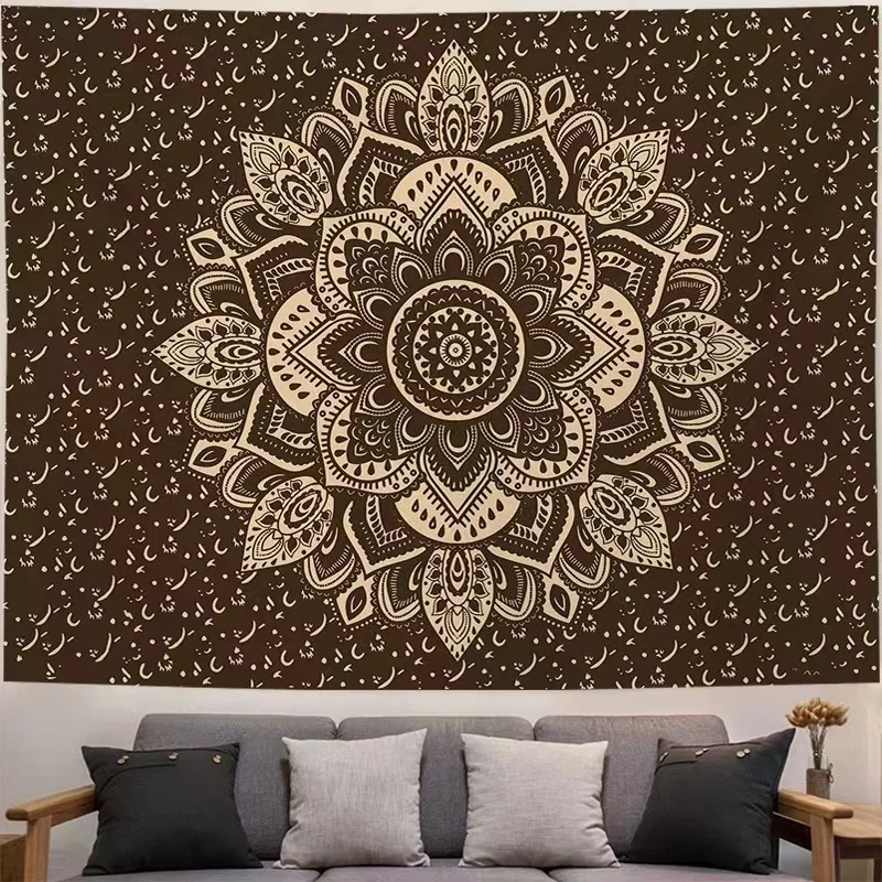 

Wall Decor Tapestry Room Home Aesthetic Hippie Tapisserie Mural 3D Bohemian Tapiz Pared Tela Grande Decoration Chambre