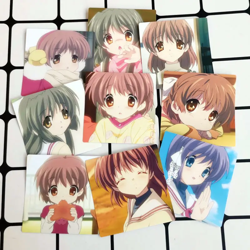 

CLANNAD Anime Sticker Cartoon Furukawa Nagisa Ibuki Fuuko Student Stationery Techou Suitcase Phone Case Cute Decorative Stickers