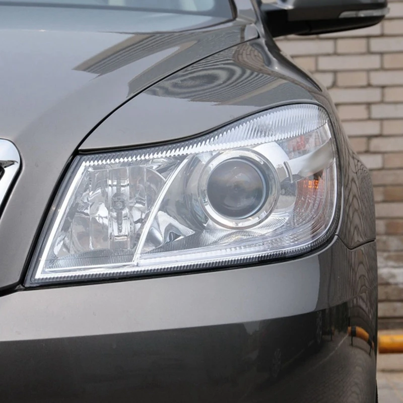 

2 шт., автомобильные передние левые и боковые фары для Skoda Octavia 2010-2014