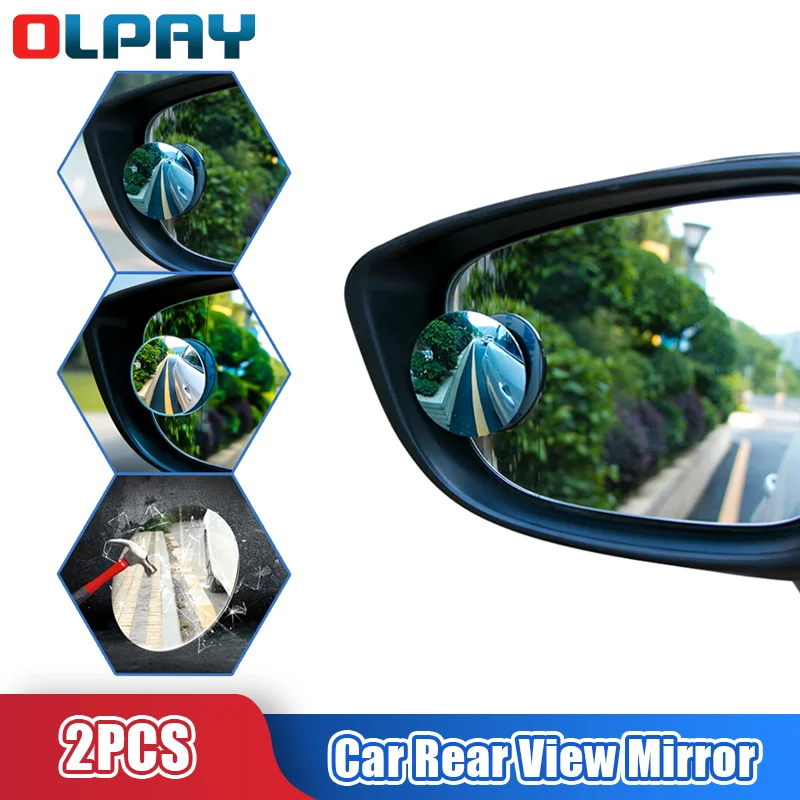 

360 Degree Mirror Covers Wide Angle Round Convex Mirror Frameless Car Vehicle Side Blind Spot Mirror Wide Rear View Mirror
