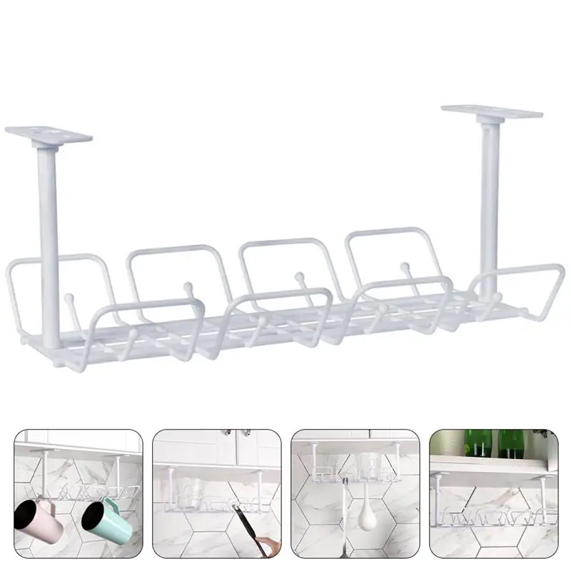

1 Set Cable Organizer Kitchen Under Desk Basket Home Supplies Home Cable Rack Under Desk Cable Storage Rack Kitchen Storage Rack