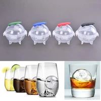 4pc round ball ice cube mold ice ball maker diy ice cream mold plastic whiskey ice cube tray bar tool kitchen gadget accessories