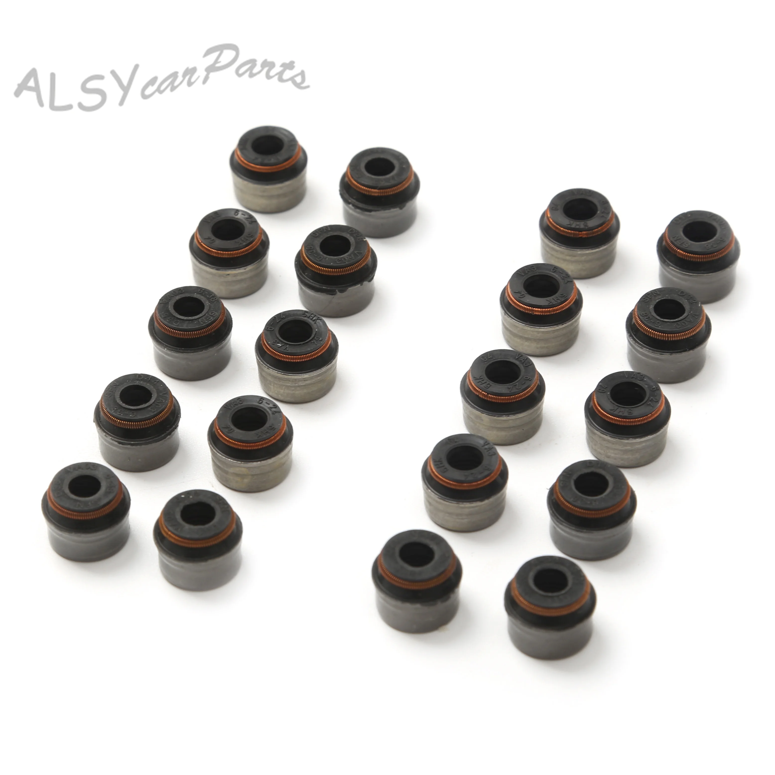 

Engine Valve Oil Seals 20PCS 036109675 036109675A For Audi A4 Allroad A8 3.0 TT BMW 520 i 728 i BENZ W176 W204 Porsche 911