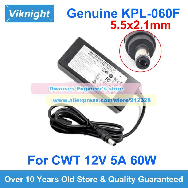 Оригинальный адаптер питания viknight 12В 5А для ноутбука