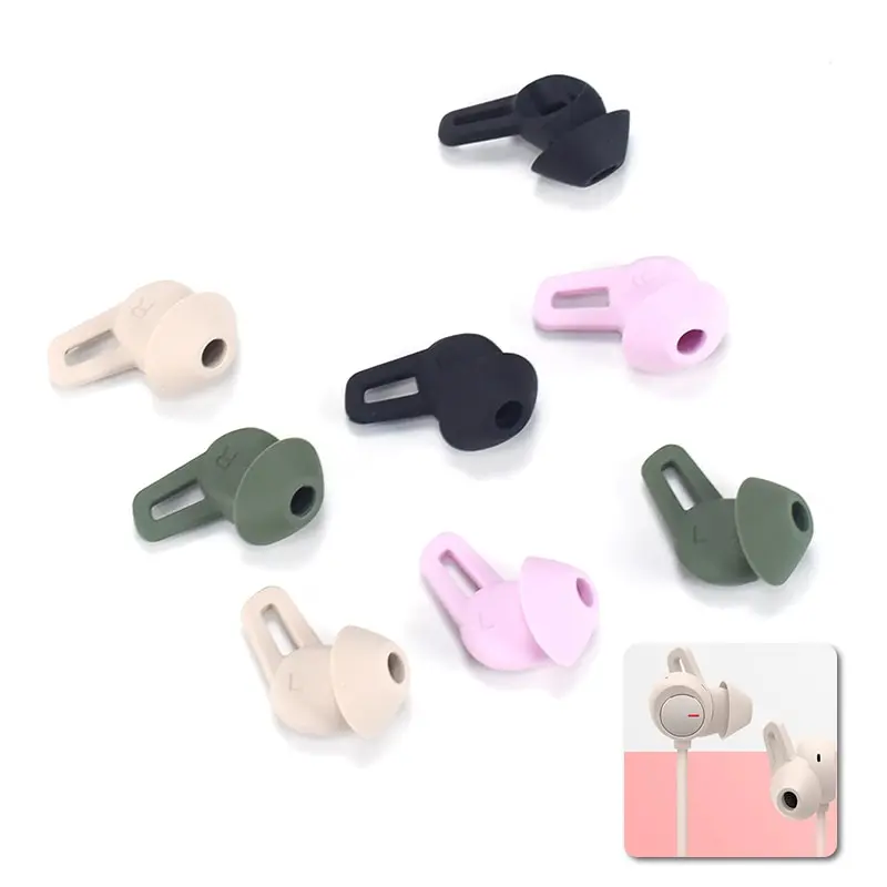 

6Pcs Ear Pads Replacement For Huawei Freelace Pro Wire Earphone Silicone Cushion Covers Caps Earphone Case Earbud Protect Sleeve