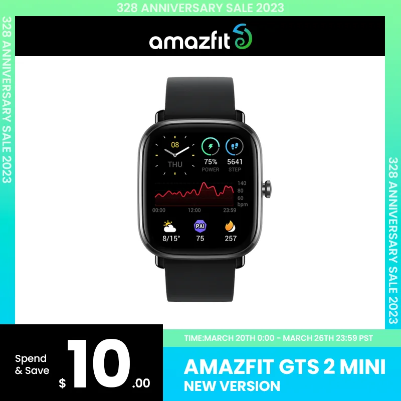 New Product 2022 Amazfit GTS 2 mini New Version Smartwatch Sleep Monitoring 68+Sports Modes Smart Watch For Android For iOS