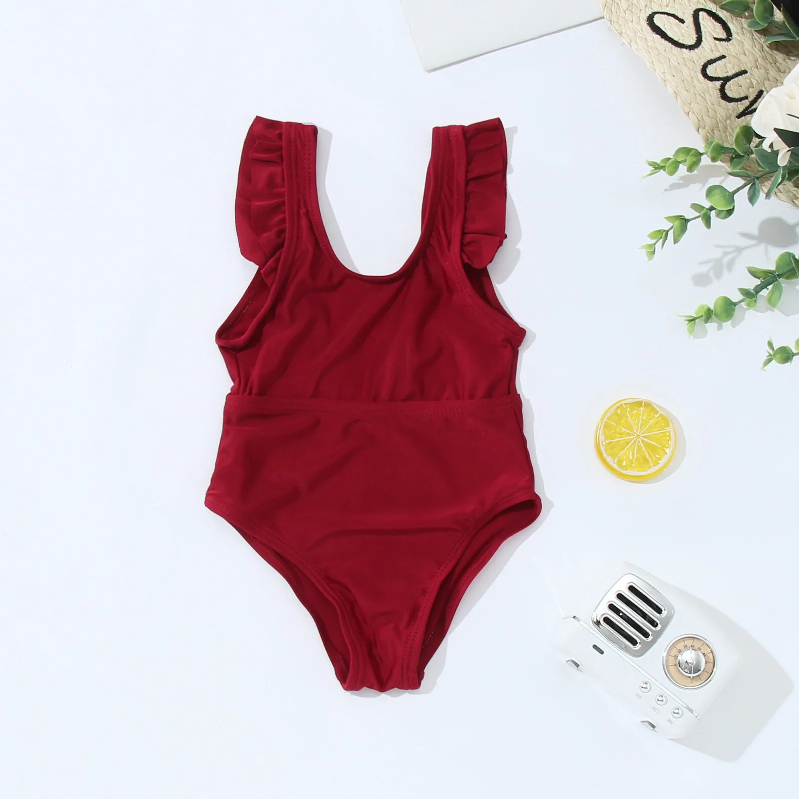 Женский слитный купальник для мамы и дочки новый семейный купальный костюм