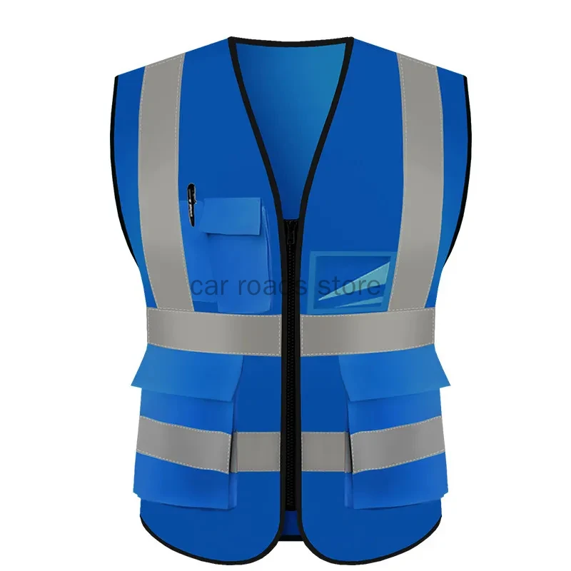 Uniform Work Reflective Clothing High Visibility Reflective Safety Vest Jacket Security Vest With Logo enlarge