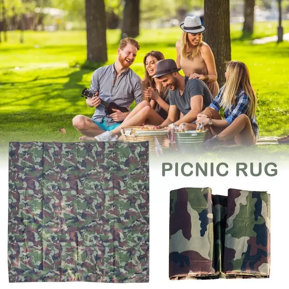

Camouflage Camping Beach Cloth Picnic Cloth Folding Ultra-thin Mattress Camping Outdoor Mat Climb Beach Waterproof Mat Tent B0N6