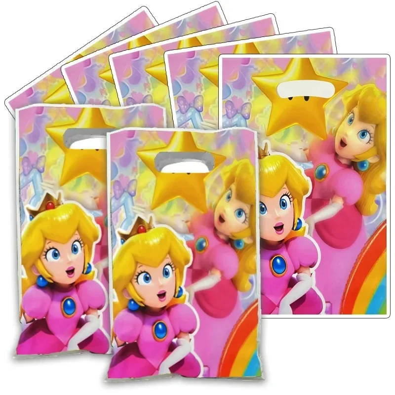Фото Подарочные коробки Marios 10 Styles Candy, подарочные пакеты Peach Princess для вечеринок, игрушки Mario Bros, подарочные пакеты для дня рождения, украшения для вечеринок №2
