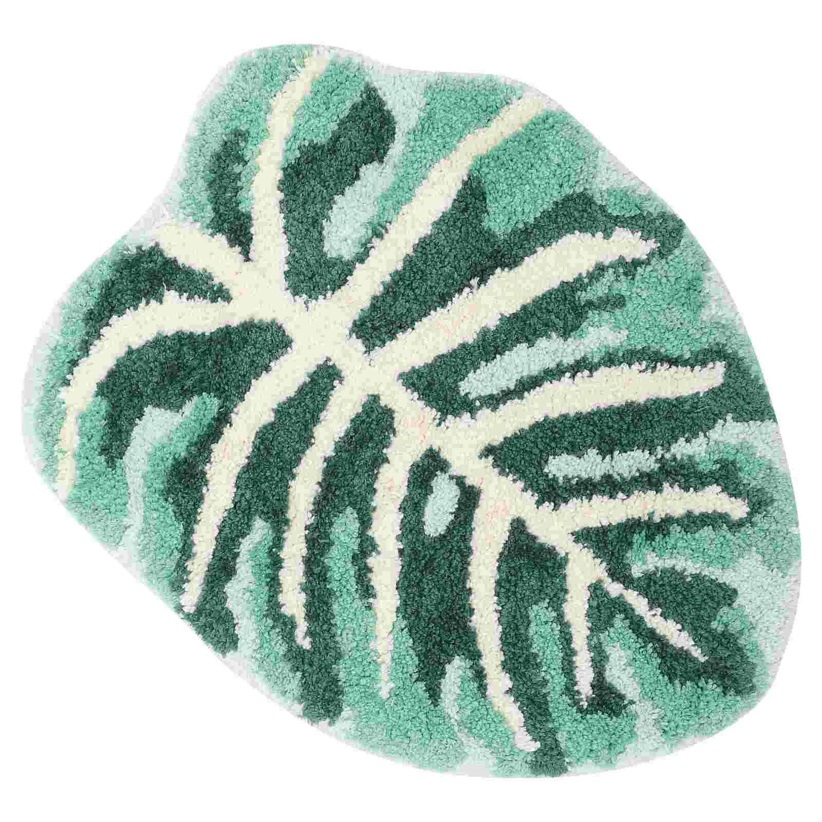 

Floor Mat Cushion Skid Bathroom Water Shower Rugs Bath Leaf Mats Absorbent Absorbing Pad Anti Kitchen Non Reusable Bedroom Door