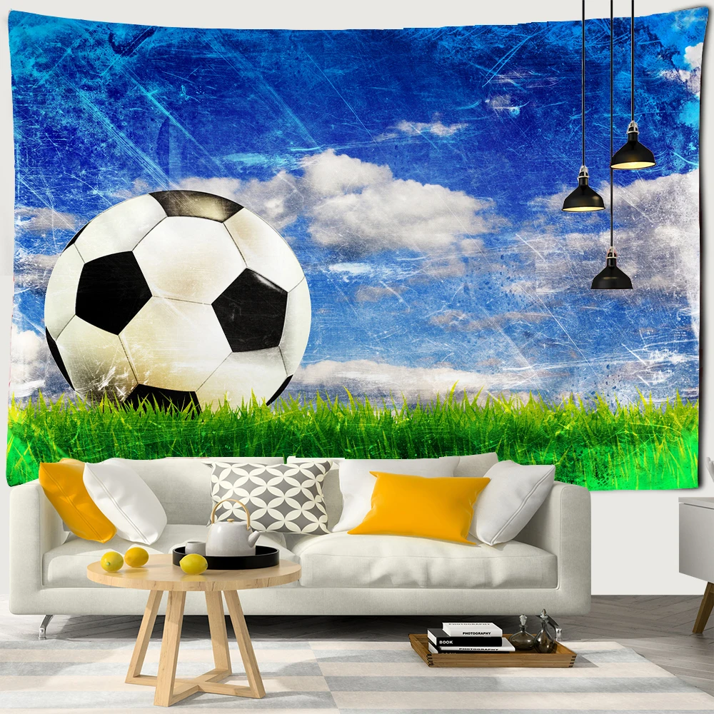 

Football Field Scenery Tapestry Wall Hanging Hippie Art Mystic Psychedelic Bedroom Living Room Home Decor Kids Wall Tapestries