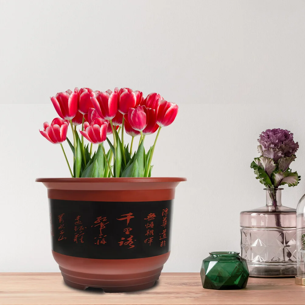 

4 Pcs Flowerpot Pots Balcony Plants Plastic Flower Pot Indoor Succulent Planter Succulents Bowl Plastic Orchid