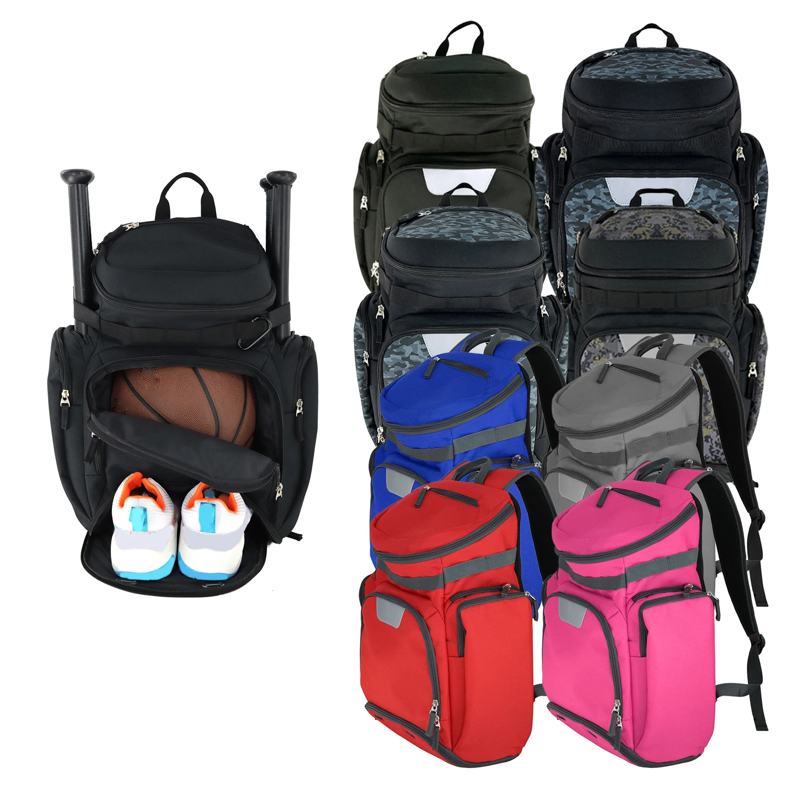 Holder Wear Resistant Material Breathable Baseball Bag Travel Bag