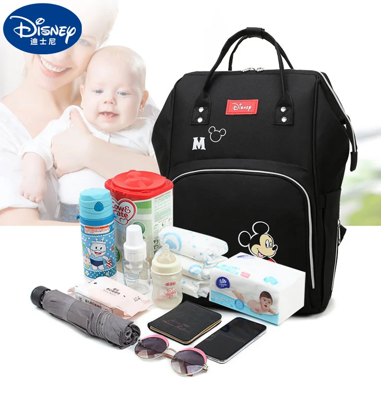

Disney Diaper Mummy Baby Bag Backpack Multi-function Large Capacity Maternal And Child Bag Pregnant Women 2021 New Year Gift