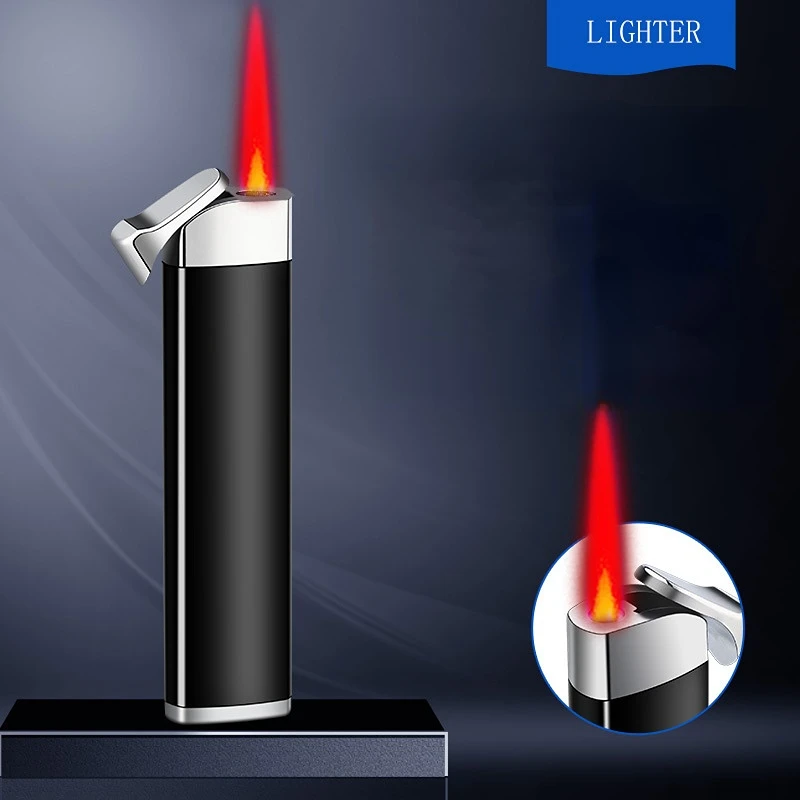 

New Red Flame Gas Lighter Mini Cigarette Cigar Lighter Gift