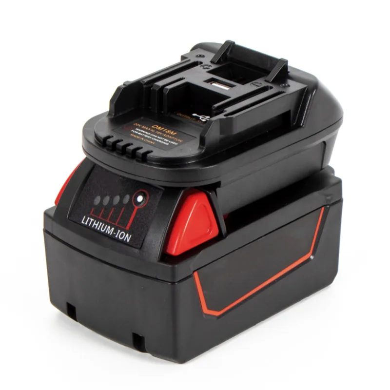 

Адаптер для аккумулятора Milwaukee для Dewalt в аккумуляторы Makita DM18M 18V для Makita Bl1830 Bl1850 Battery