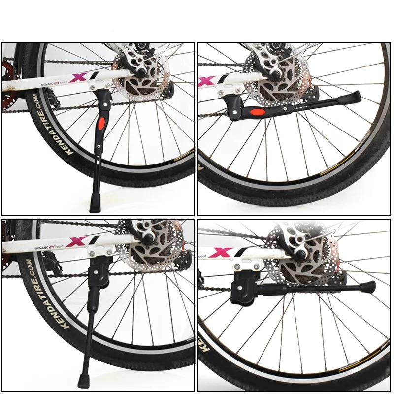 Universal Adjustable MTB Bike Cycling Parking Kick Stands Leg Rack Brace Mount Side Support Bicycle Parts Accessories | Спорт и