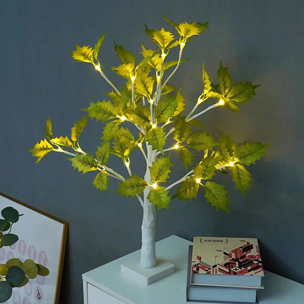 

Tree Lamp Led Table Lamp Flower Tree Bonsai Battery-Powered Luminous Night Light Decoration Lamp Interior Decoration Girl Room