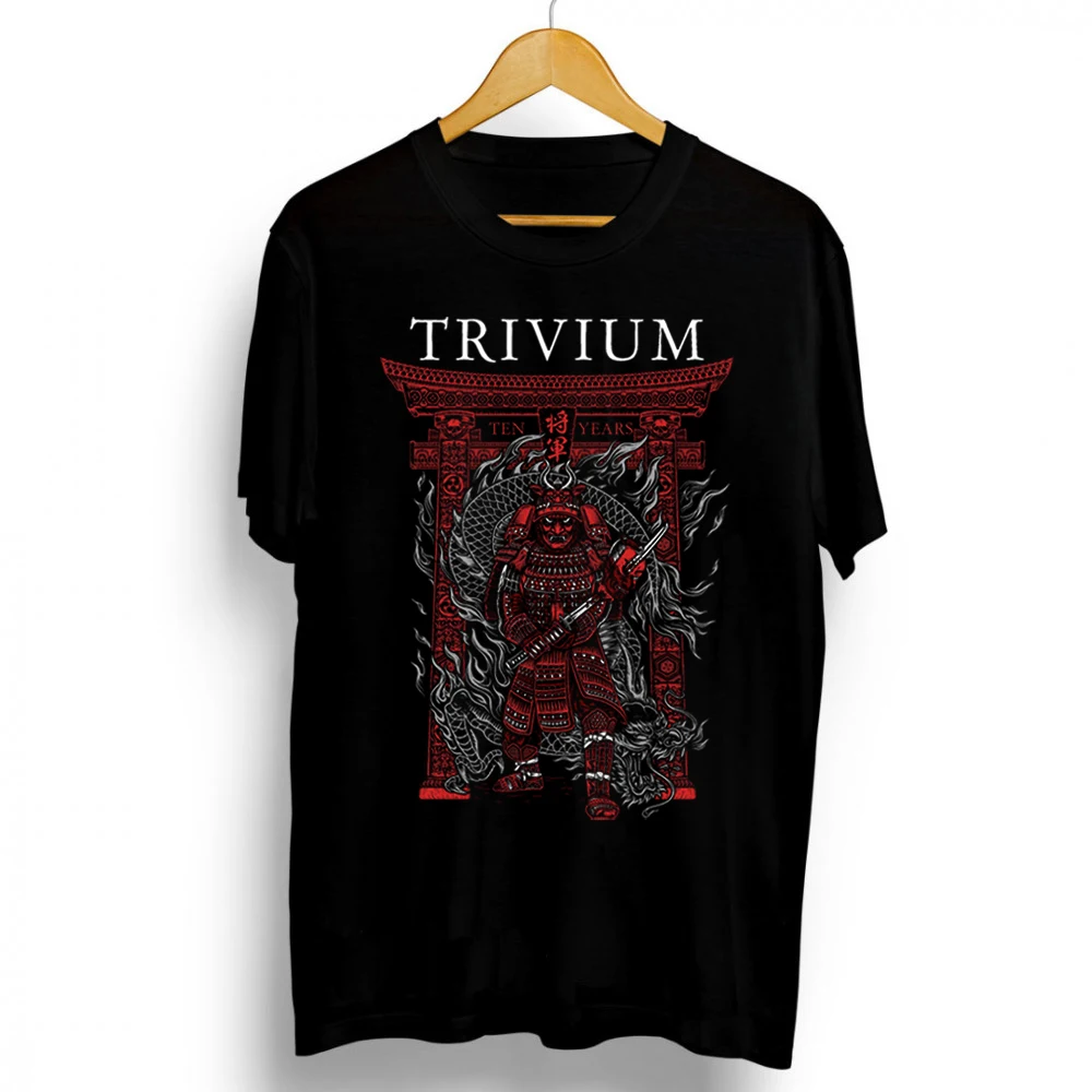 TRIVIUM Band Hardcore Metalcore Nu Thrash Style T-Shirt S-3XL NEW New Hot Summer Casual T-Shirt Printing Interesting Cotton Tees