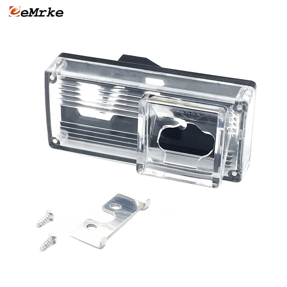 

EEMRKE автомобильный кронштейн для камеры заднего вида, освещение номерного знака, корпус для Toyota Mark X Land Cruiser 100 200/ Land Cruiser Prado 120