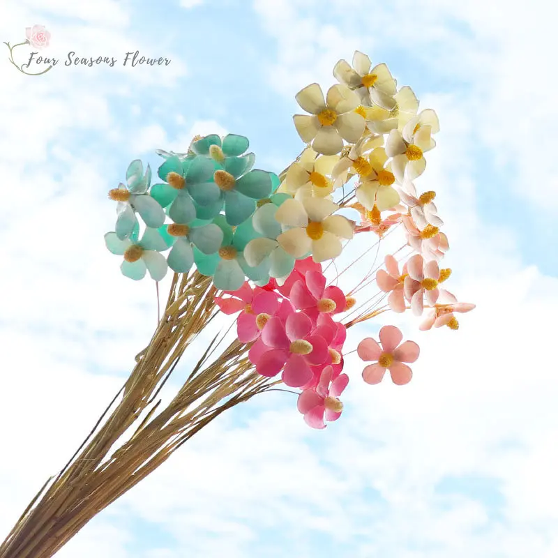 

Сушеные натуральные фиолетовые цветы, букет невесты, сохраненные свадебные украшения, трава на День святого Валентина, скандинавский домаш...