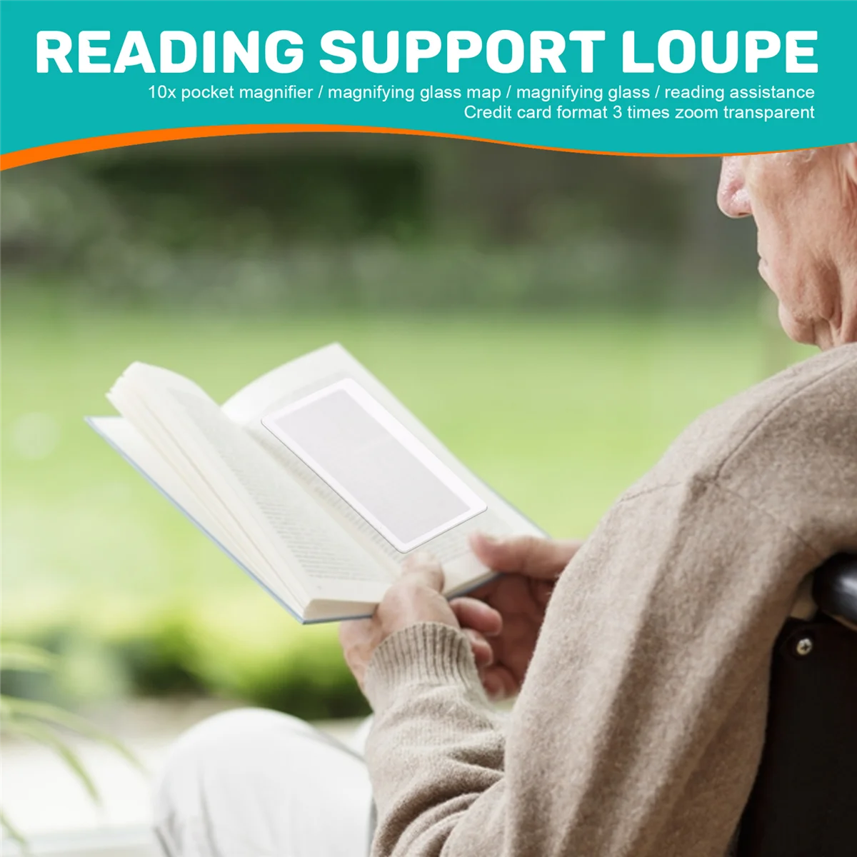 10-кратная карманная лупа / карта увеличительного стекла увеличительное стекло