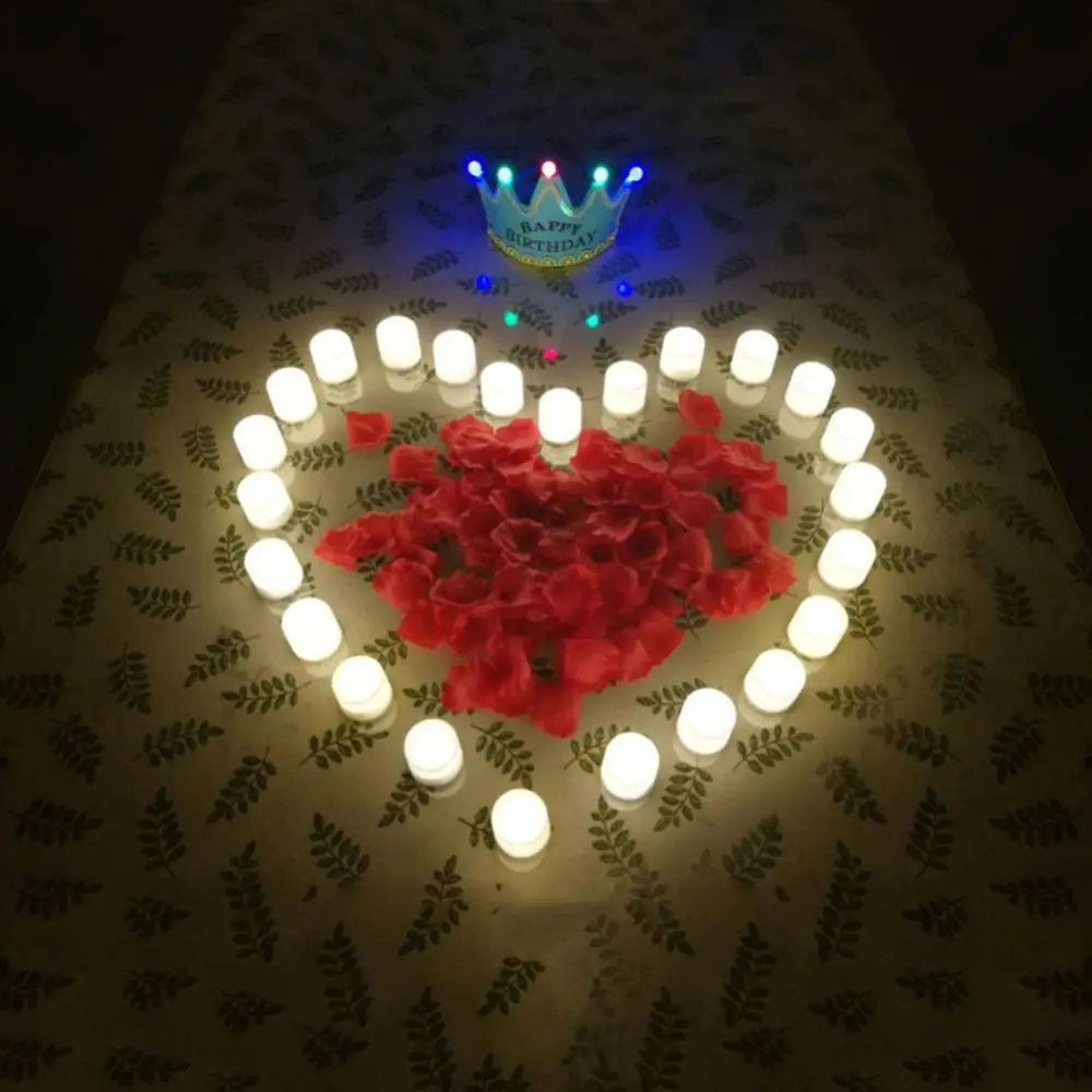 Цветные светодиодный свечи с питанием от батарейки мерцающие свечи-столбы