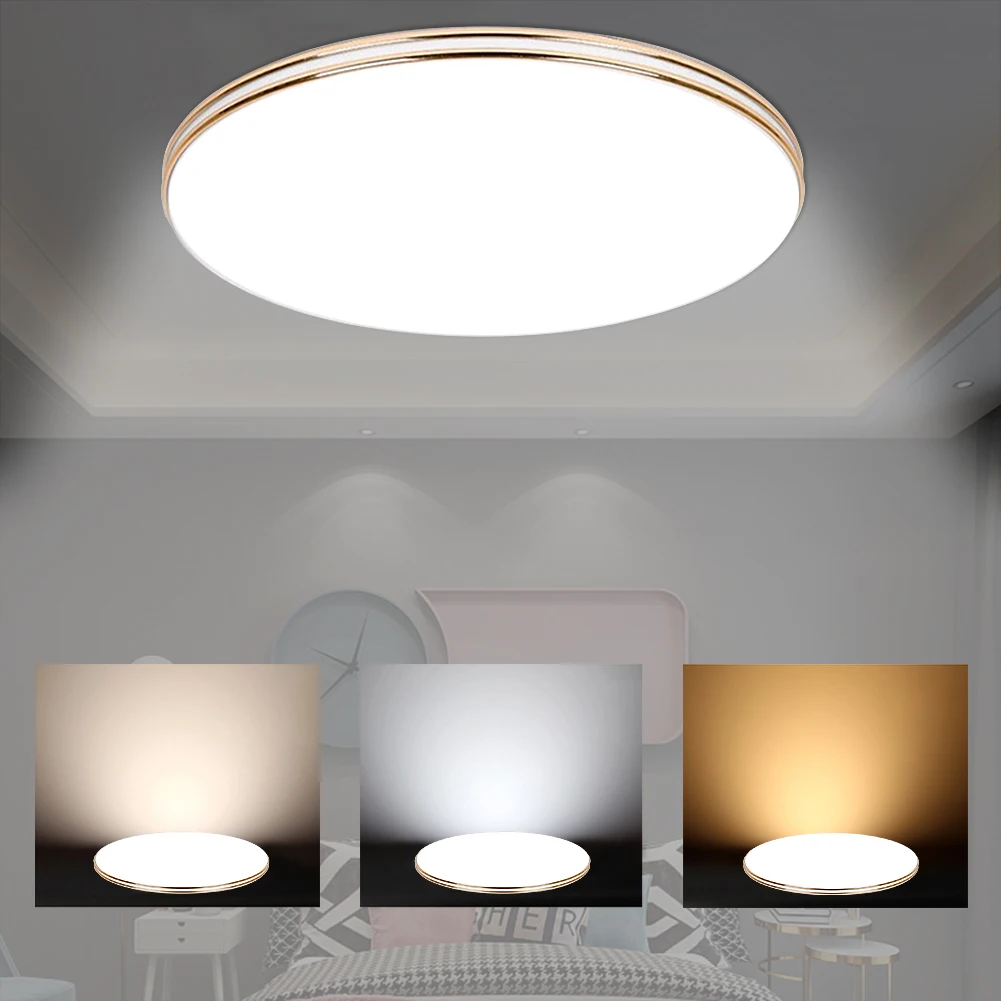 

12W 18W 24W 36W 48W 72W LED Ceiling Light Ultra Thin Surface Modern Panel Kitchen Bedroom Lighting 220V Living Room Lamp Home