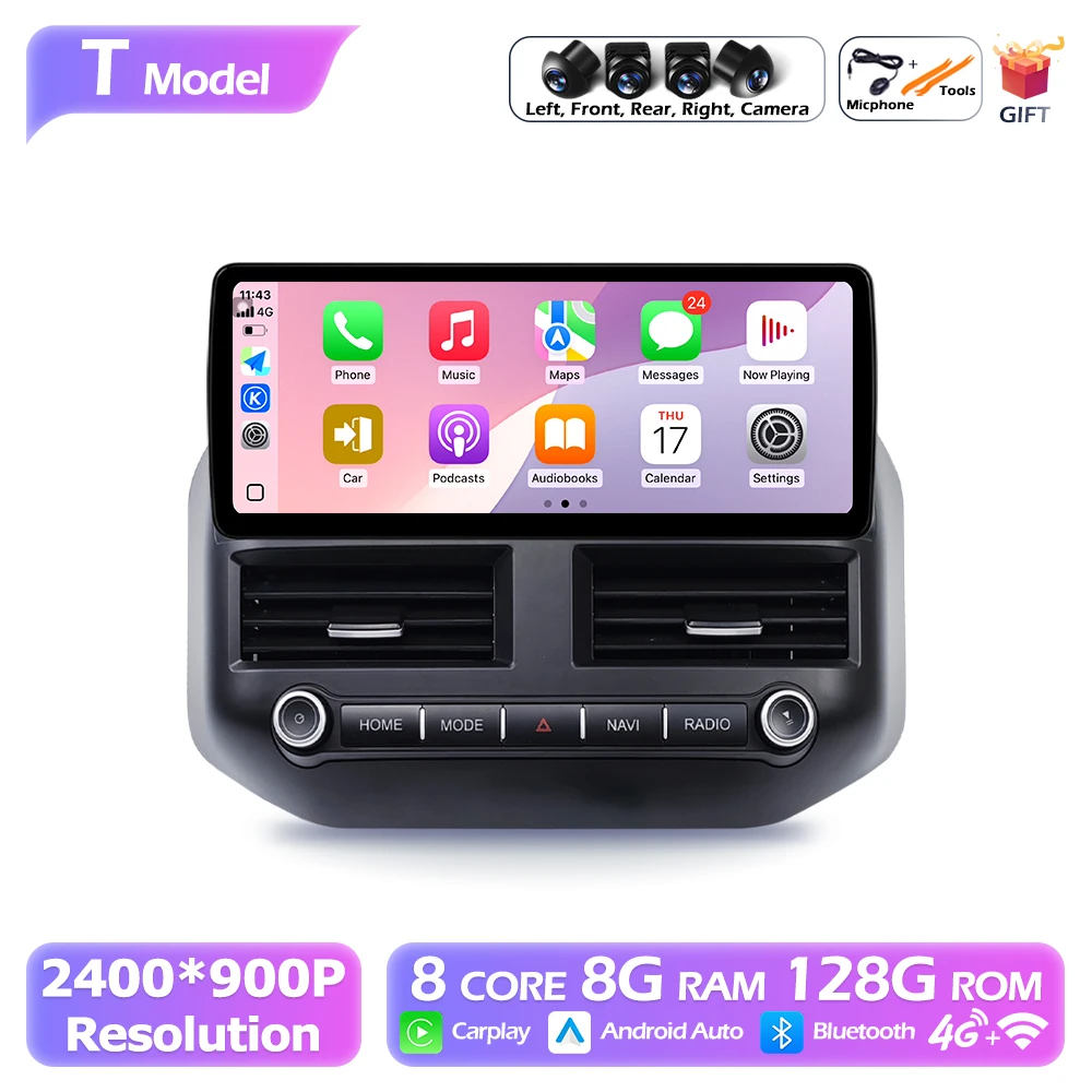 

Android Auto Bluetooth 12,3 дюйма для Mitsubishi Pajero V73 2004-2011 Lntelligent мультимедийный плеер WIFI GPS Carplay 2400*900P