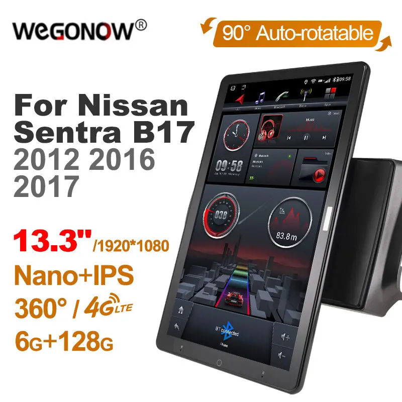 

1920*1080 13.3'' Ownice Android10.0 Car Multimedia for Nissan Sentra B17 2012 2016 2017 Auto Radio Audio 4G LTE 360 No DVD
