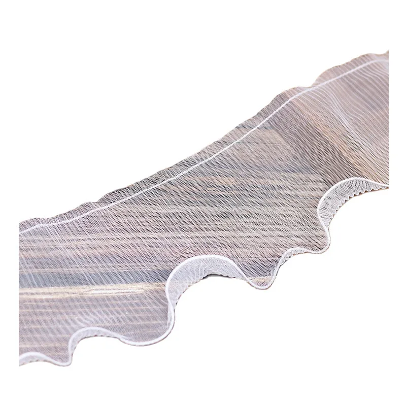 1 м плиссированная волнистая пряжа материалы кружевная ткань воротник швейная