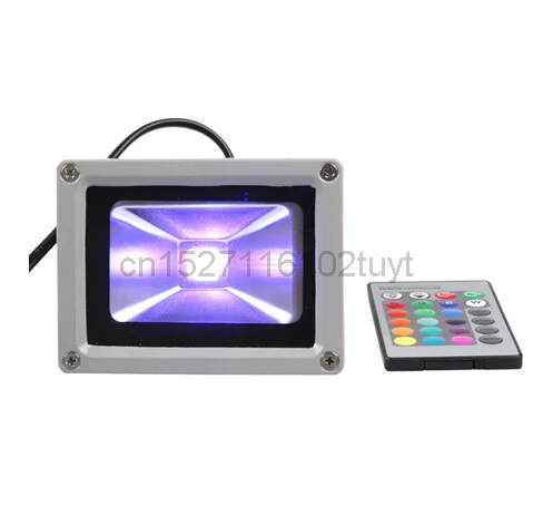 

(10pcs/lot)12V 10W RGB LED Floodlight 16 Color Changing LED Flood Light Outdoor Flash Light With Remote Control