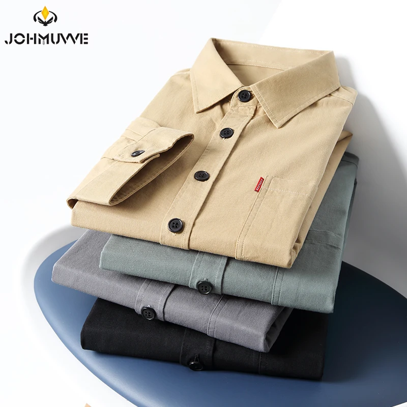Fast Shipping New Men's Solid Color 3/4 Sleeve Hunting Style Shirt