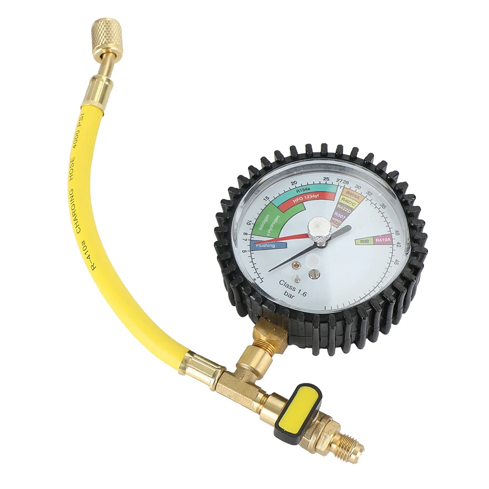 

Nitrogen Pressure Tester Gauge Air Conditioning Refrigeration Cold Test Table Pressure Gauge For R134a R22 R407C R410A