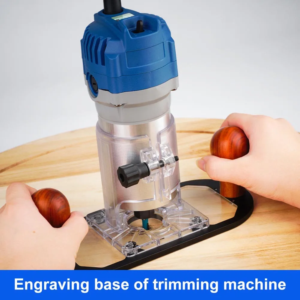 

Hand-held Trimmer Machine Base Protection Function Wood Milling Cutter Base Power Tools Seal Engraving for 65mm Diameter Machine