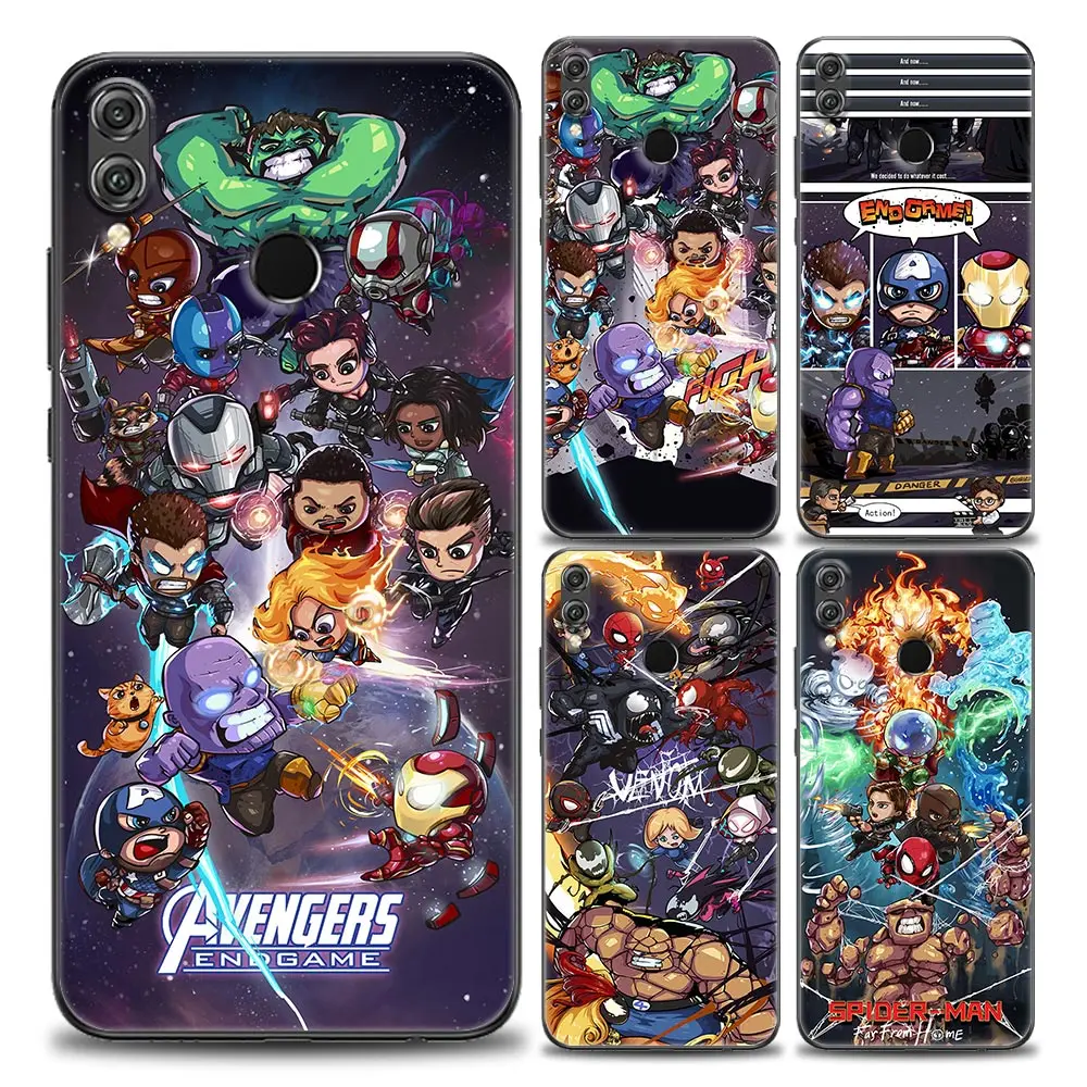 

Marvel Avengers Cartoon Comic Phone Case For Honor X8 60 8X 9X 50 30i 21i 20 9A Play Nova 8i 9 SE Y60 Magic4 Pro Lite Cover Capa