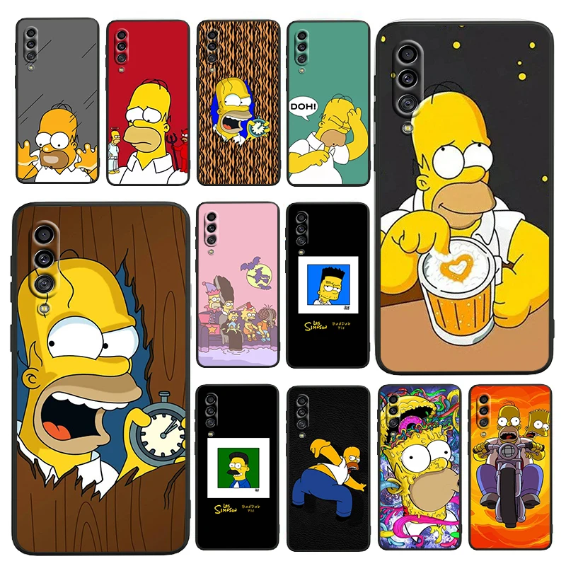 

The Simpsons Animation Phone Case For Samsung A32 A52 A52S A72 A02 A22 A03 A02S A03S A13 A53 A73 A23 A13 5G Lite Core Black Back